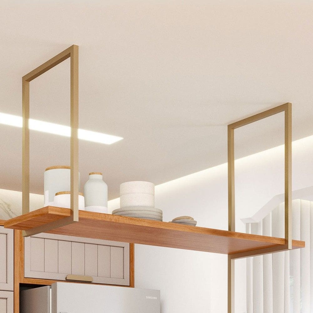 Prateleira Decorativa 125 Cm Gourmet Cinamomo - Mgm Móveis