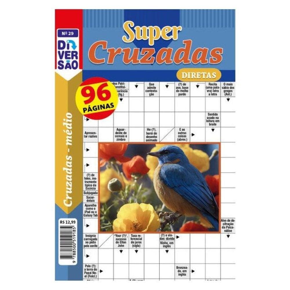 Livro Diversão Super Palavras-Cruzadas Diretas 29