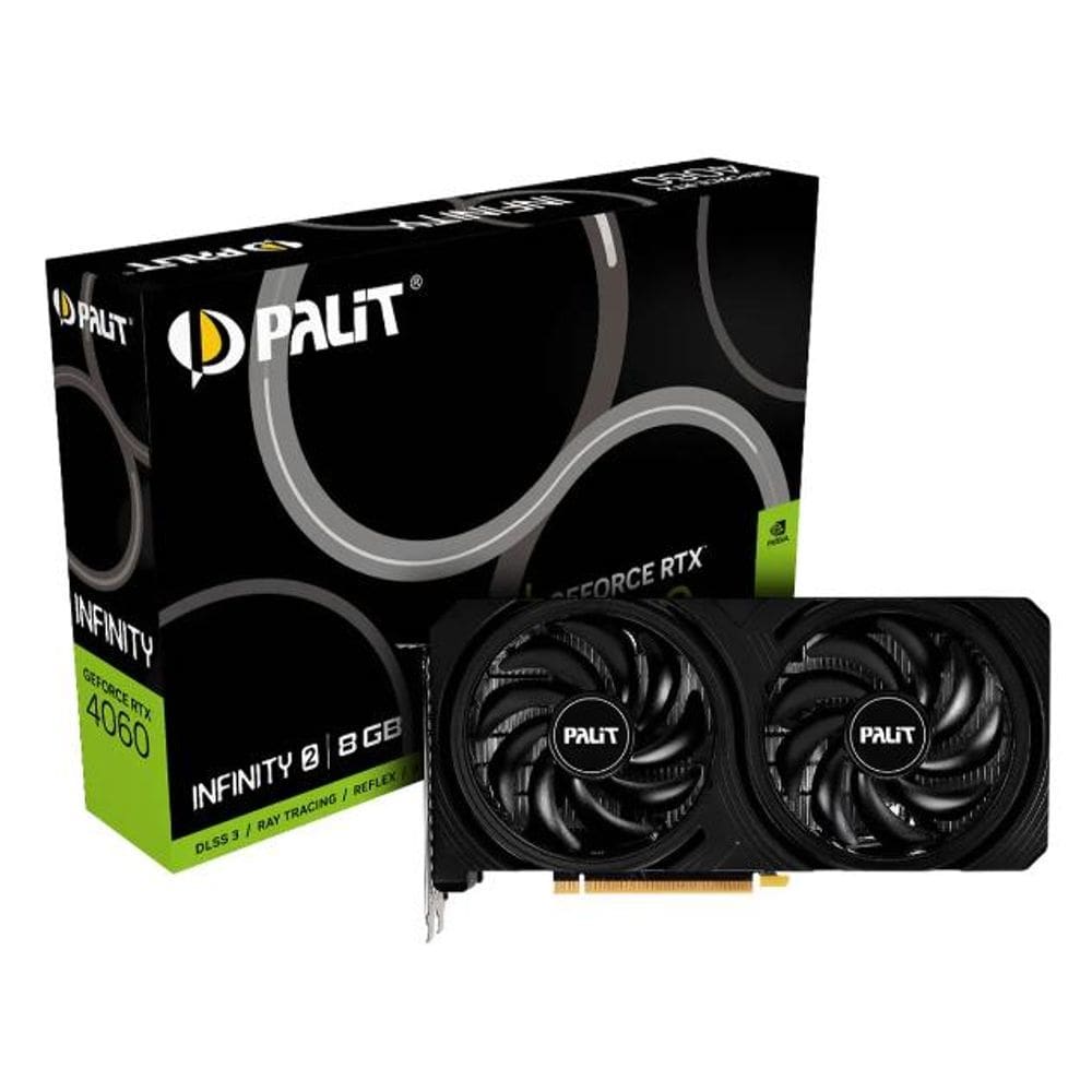 Placa De Video Palit Geforce Rtx 4060 Infinity 2 8Gb Gddr6