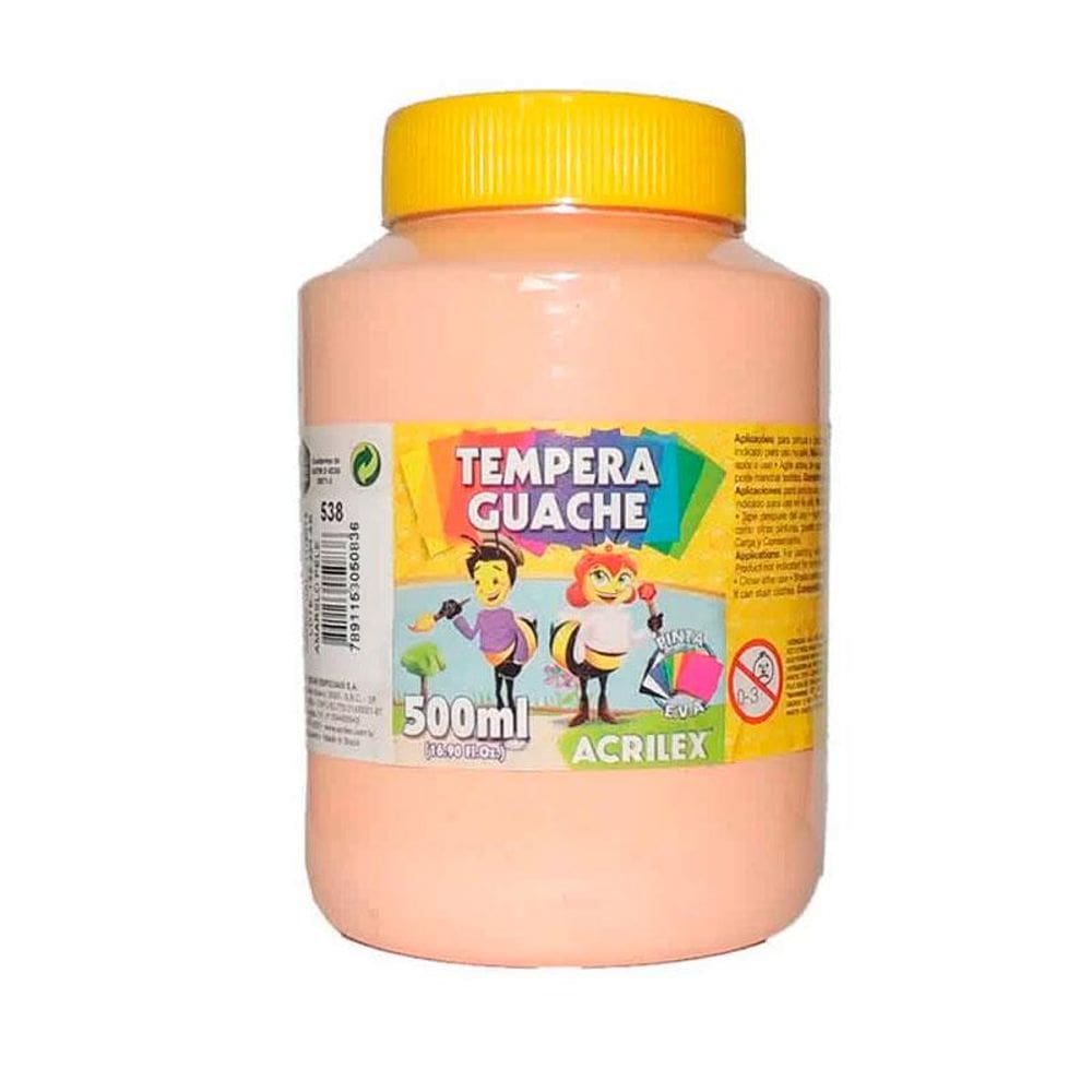 Tinta guache Amarelo Pele 500ml 538 Acrilex