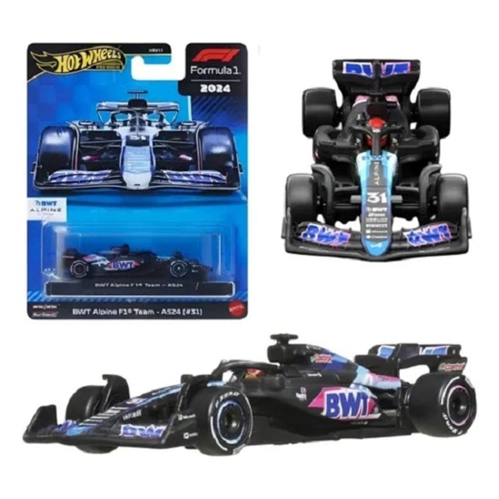 Hot Wheels Premium Carrinho 1:64 Metal Formula 1 BWT Alpine Team A524 #31 - Mattel