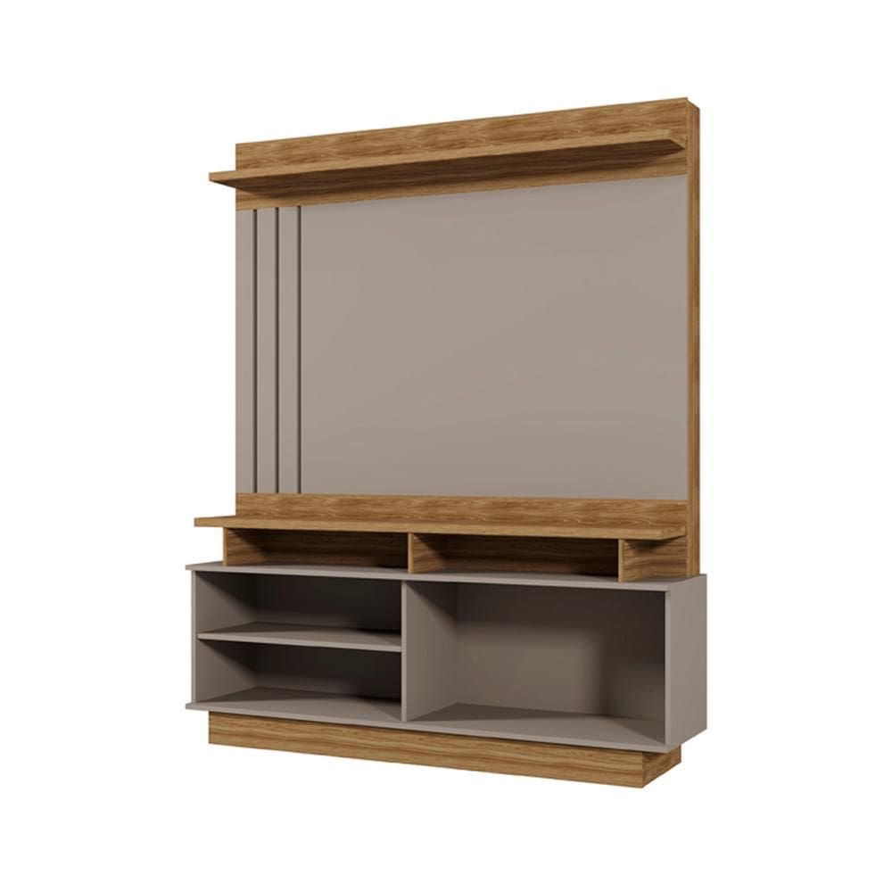 Estante Home Goias 783 Grigio Fosco/Amendoa