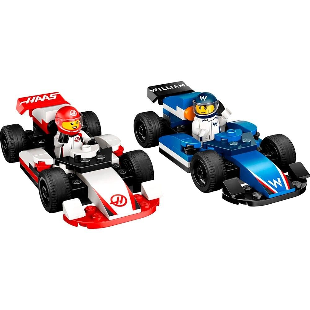 Bloco de Montar – Lego City – Carros da Williams Racing e Haas F1  - 92 peças - LEGO