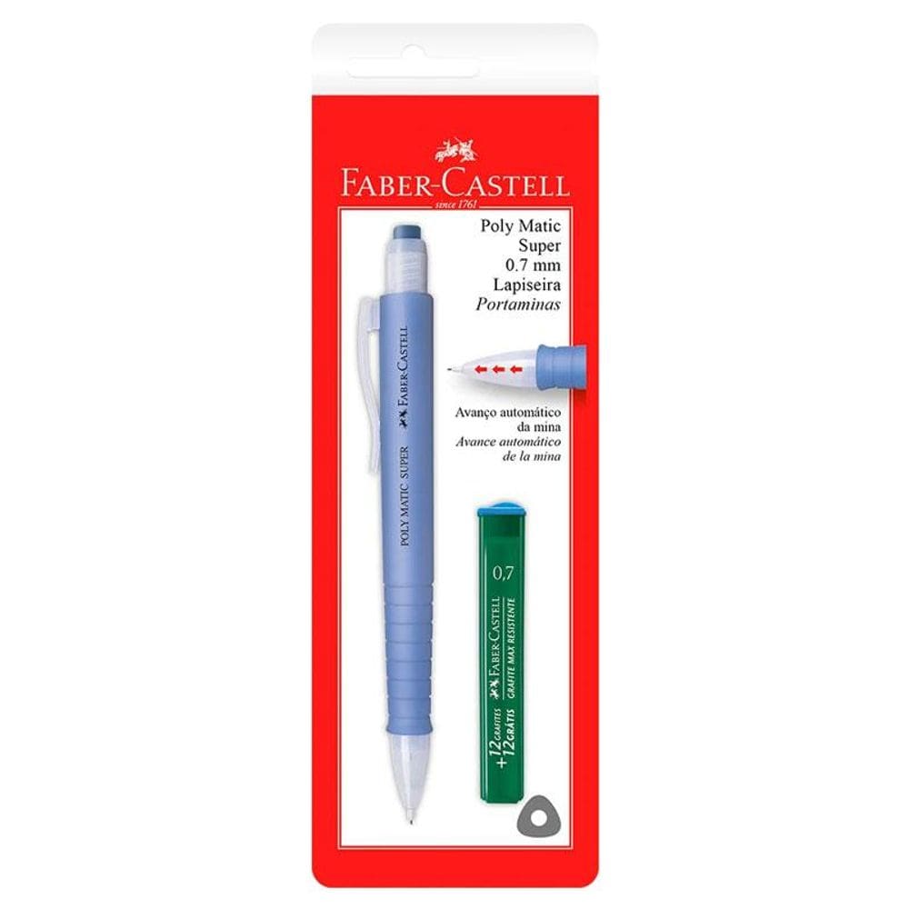 Lapiseira 0.7mm Poly Matic Super 1 unid Faber-Castell