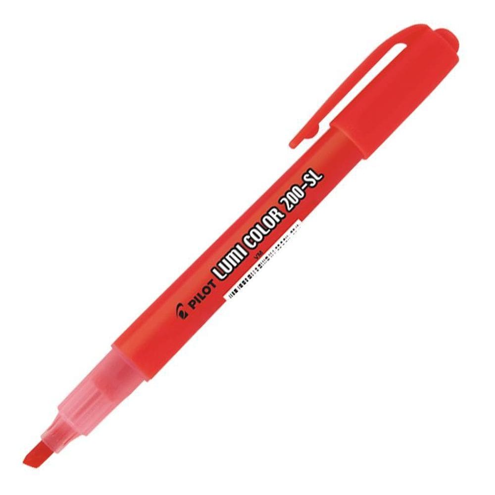Pincel marca texto 200-SL Lumi Color - vermelho - Pilot