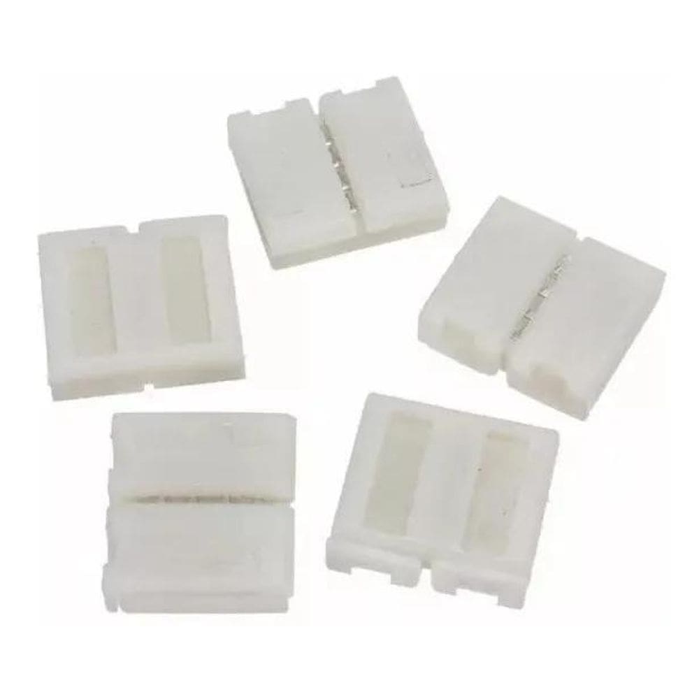 10X Kit 10 Conector Rápido Fita Led Rgb 10Mm Sem