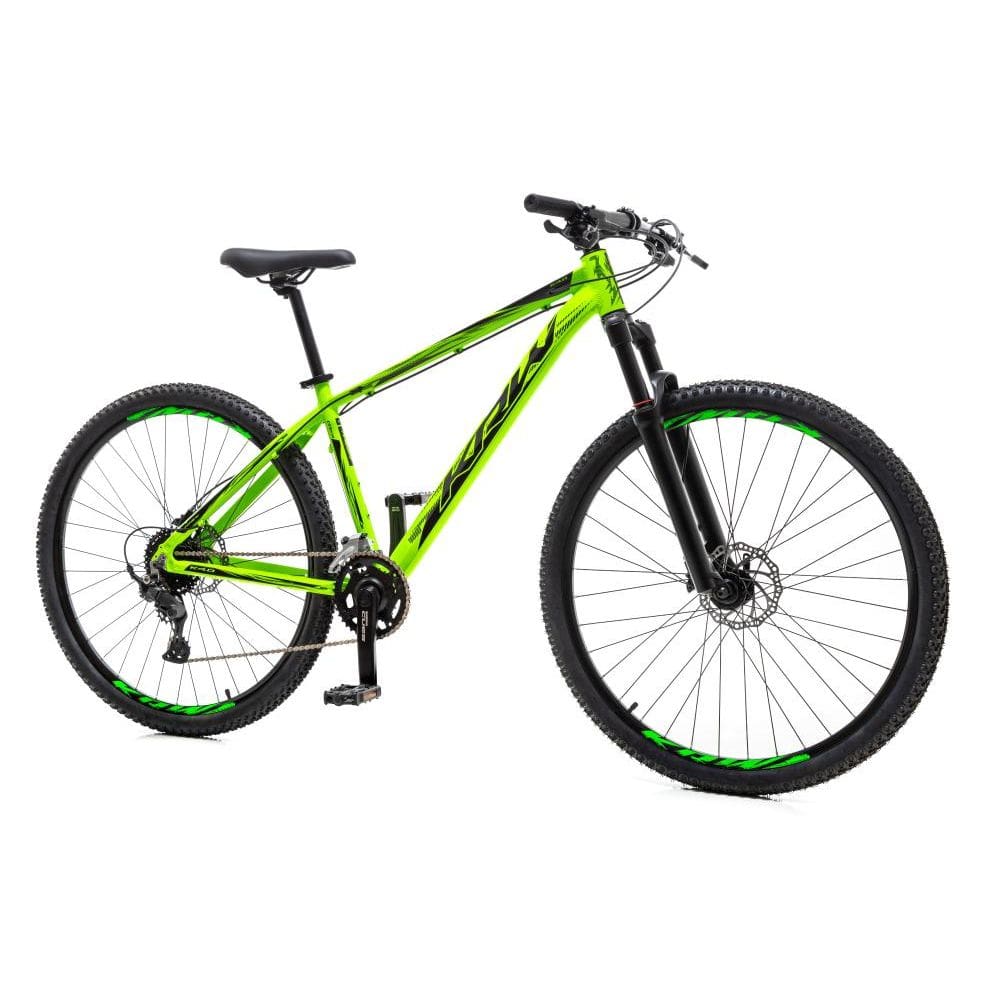 Bicicleta aro 29 KRW Alumínio Shimano CUES Freio Hidráulico Suspensão Trava de guidão 18 Velocidades