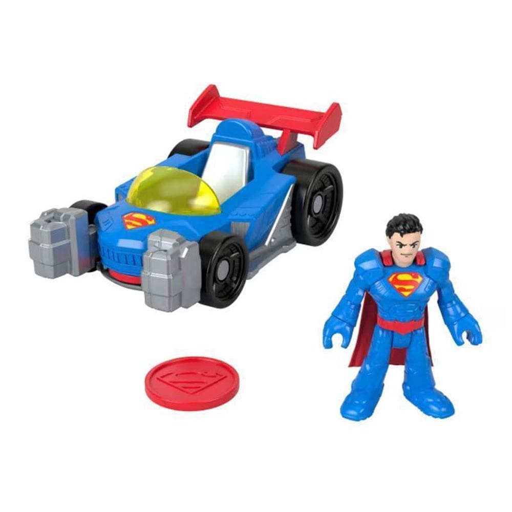 Boneco Superman Com Veículo Imaginext - Mattel