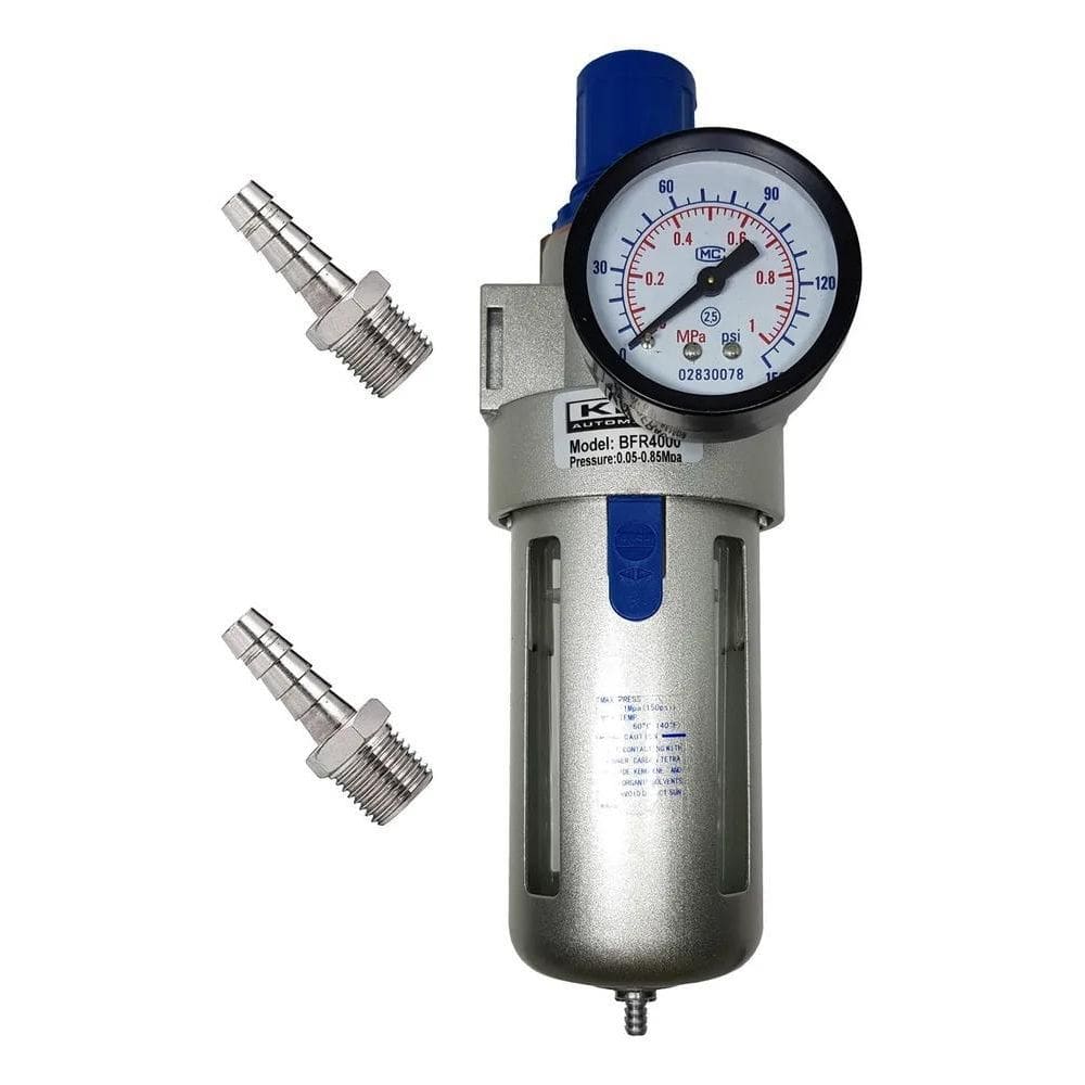 10X Filtro Regulador Ar Para Compressor 1/2 Completo Conexã