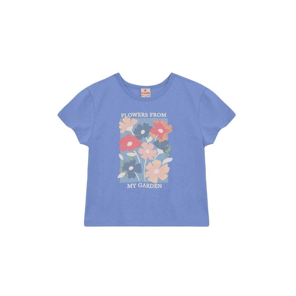 Blusa infantil menina de flores Brandili