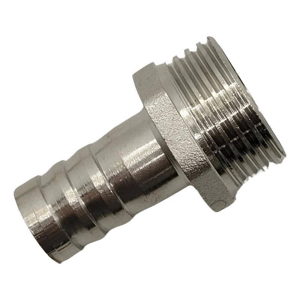10X 2 Adaptador Em Latão Espigão Rosca Macho 3/4 X Mangueir