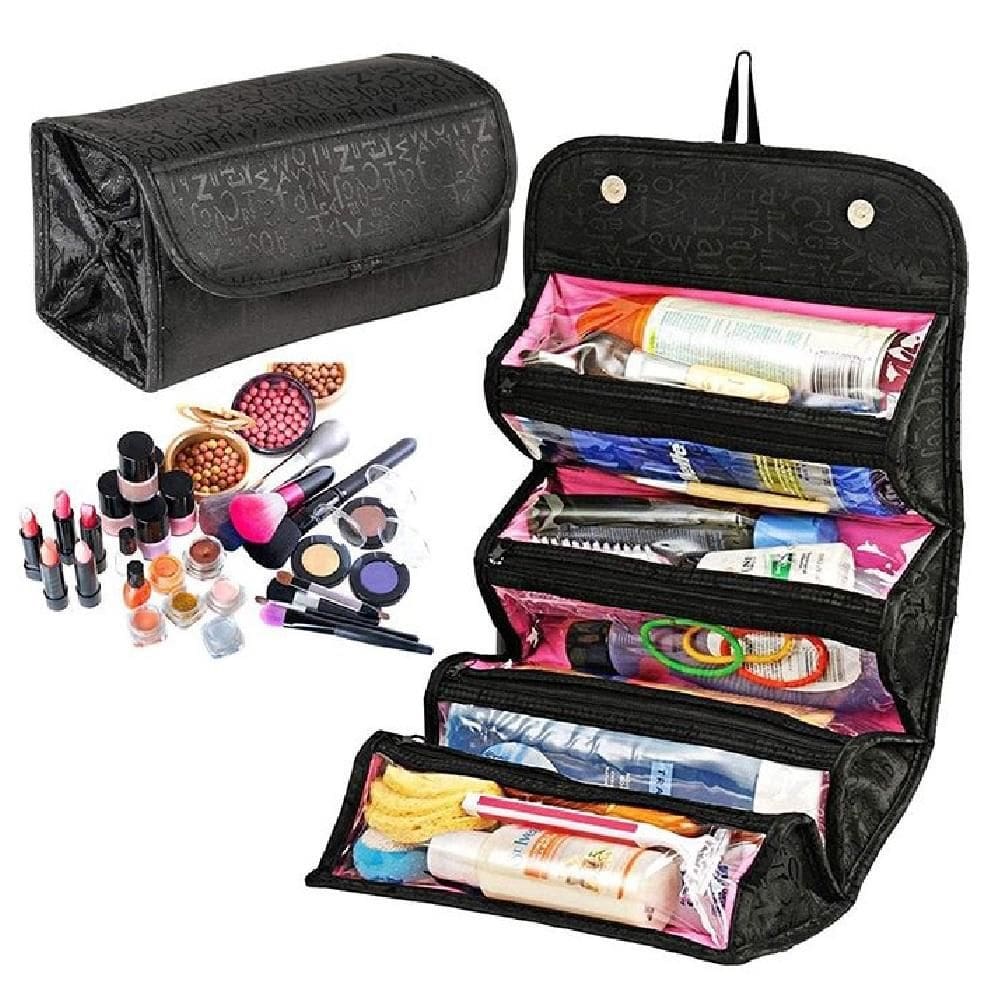 Necessaire De Viagem Maleta Frasqueira Bolsa Rolinho Organizador De Cosmeticos Maquiagem Portatil