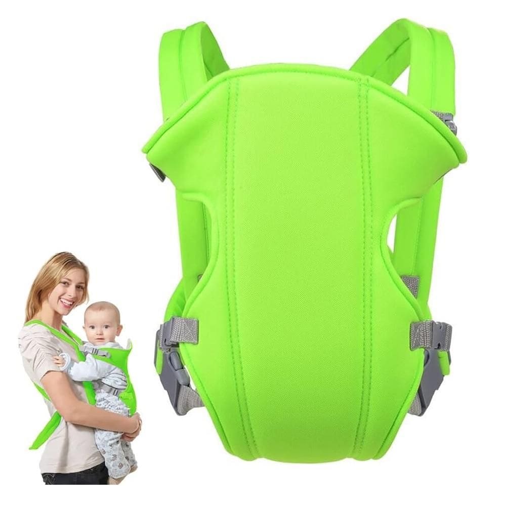 Canguru Classic Sling Carregador Mamae Bebe Passear Mochila Ergonomica 3 Em 1 Ajustavel Verde