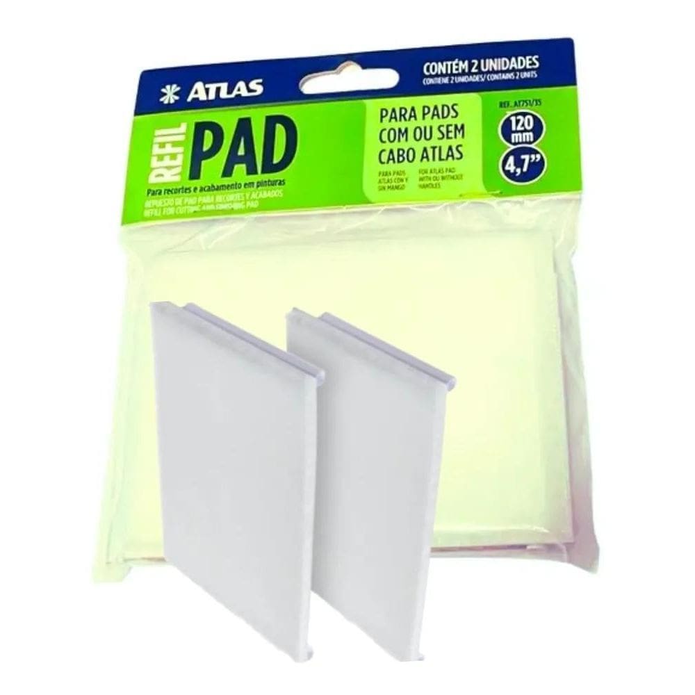 10X Refil Pad Para Recorte De Pintura E Acabamento Atlas