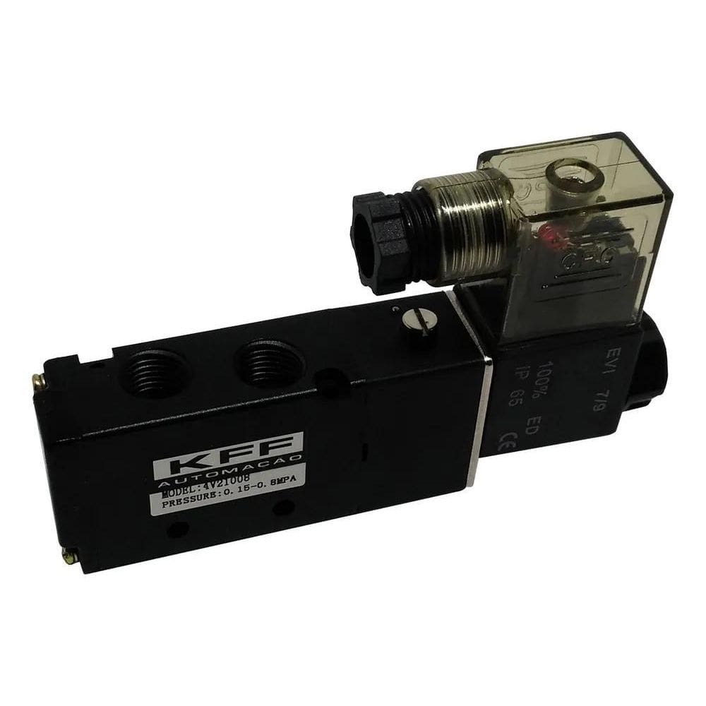 10X Válvula Solenóide/Mola 5/2 Vias 1/4 Pneumática Ar Compr