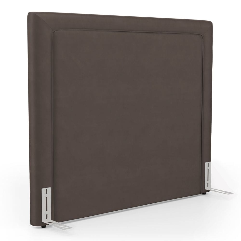 Cabeceira Cama Box Queen Size Alba 160cm com Frame Veludo Marrom - Abmaza