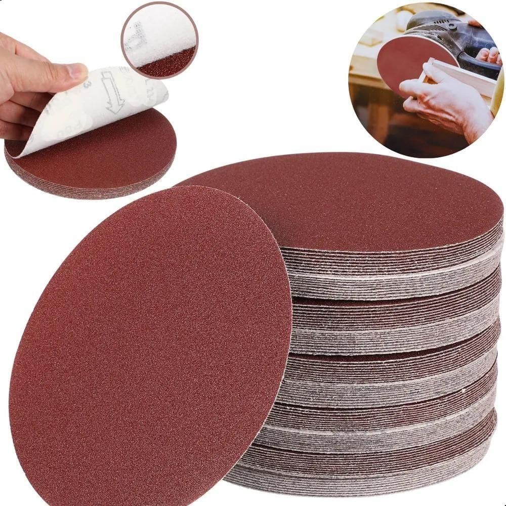 10X 100 Disco Lixa 125Mm 5 Pol Lixadeira Roto Orbital Furad
