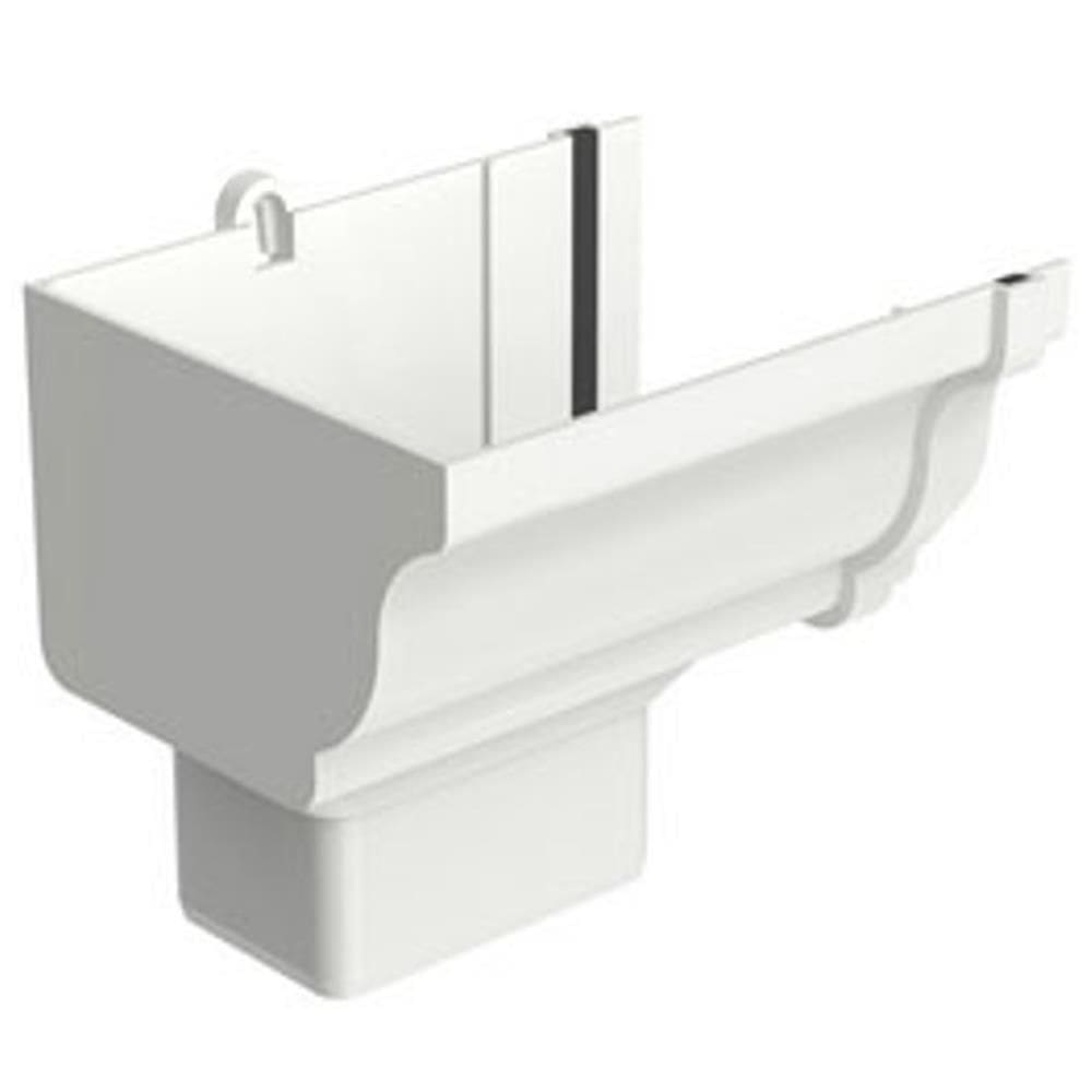 Bocal Esquerdo Retangular Aquapluv Style Branco - 32029949 - Tigre Bocal Calha Retangu Esquerda Aquapluv Style Branco