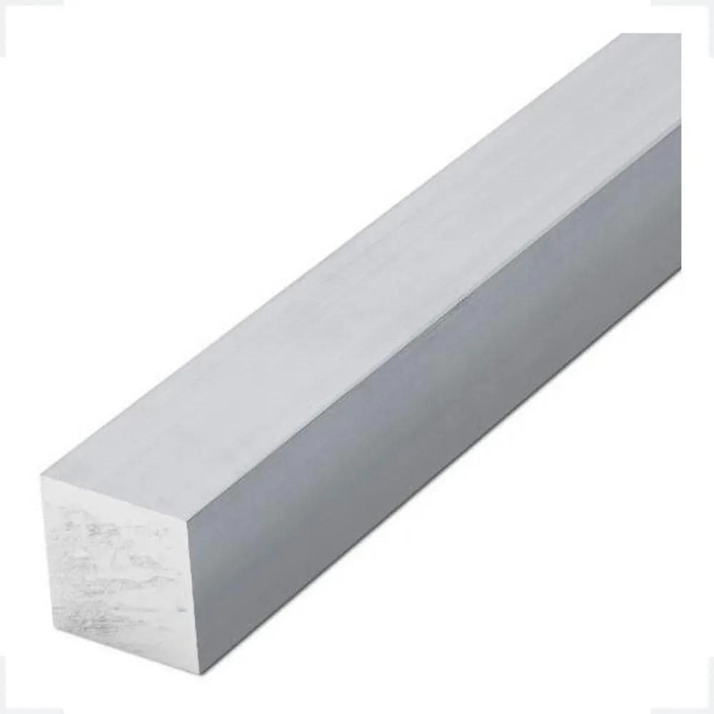 10X Tarugo Quadrado De Aluminio 1``  25,4Mm  Com 50 Cm