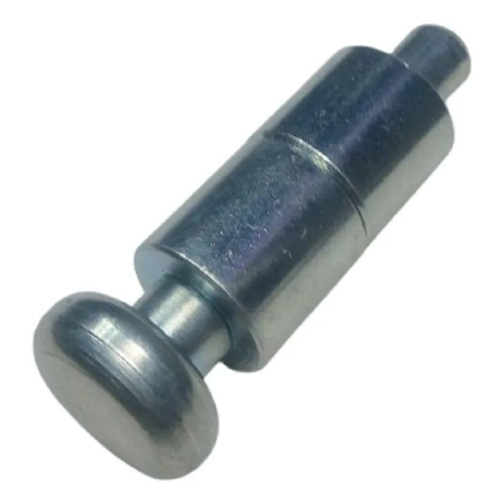10X Puxador 2 Corpo Manipulo Redondo Aço Pino 8Mm Zincado