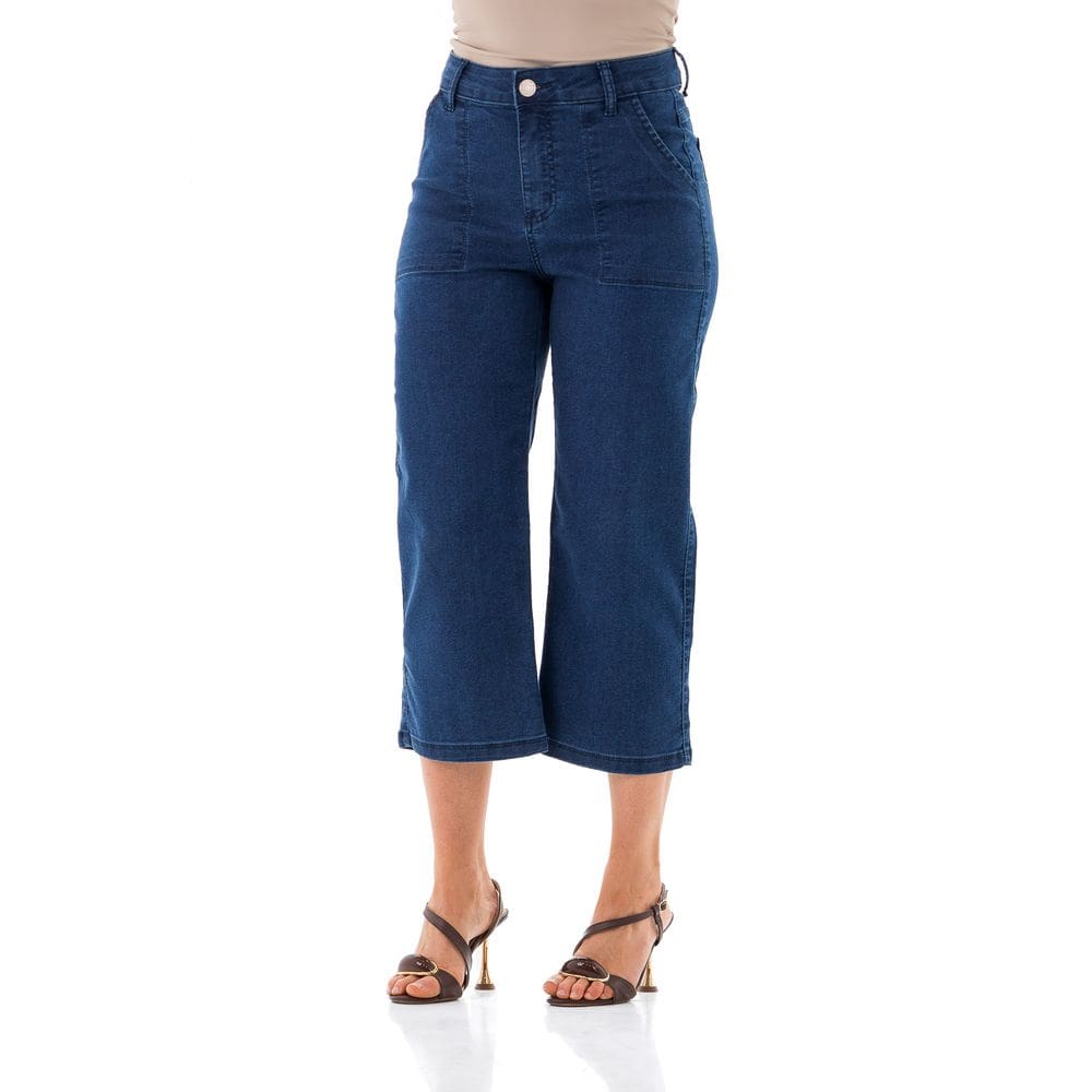 Pantacourt Jeans Feminina Arauto Slim