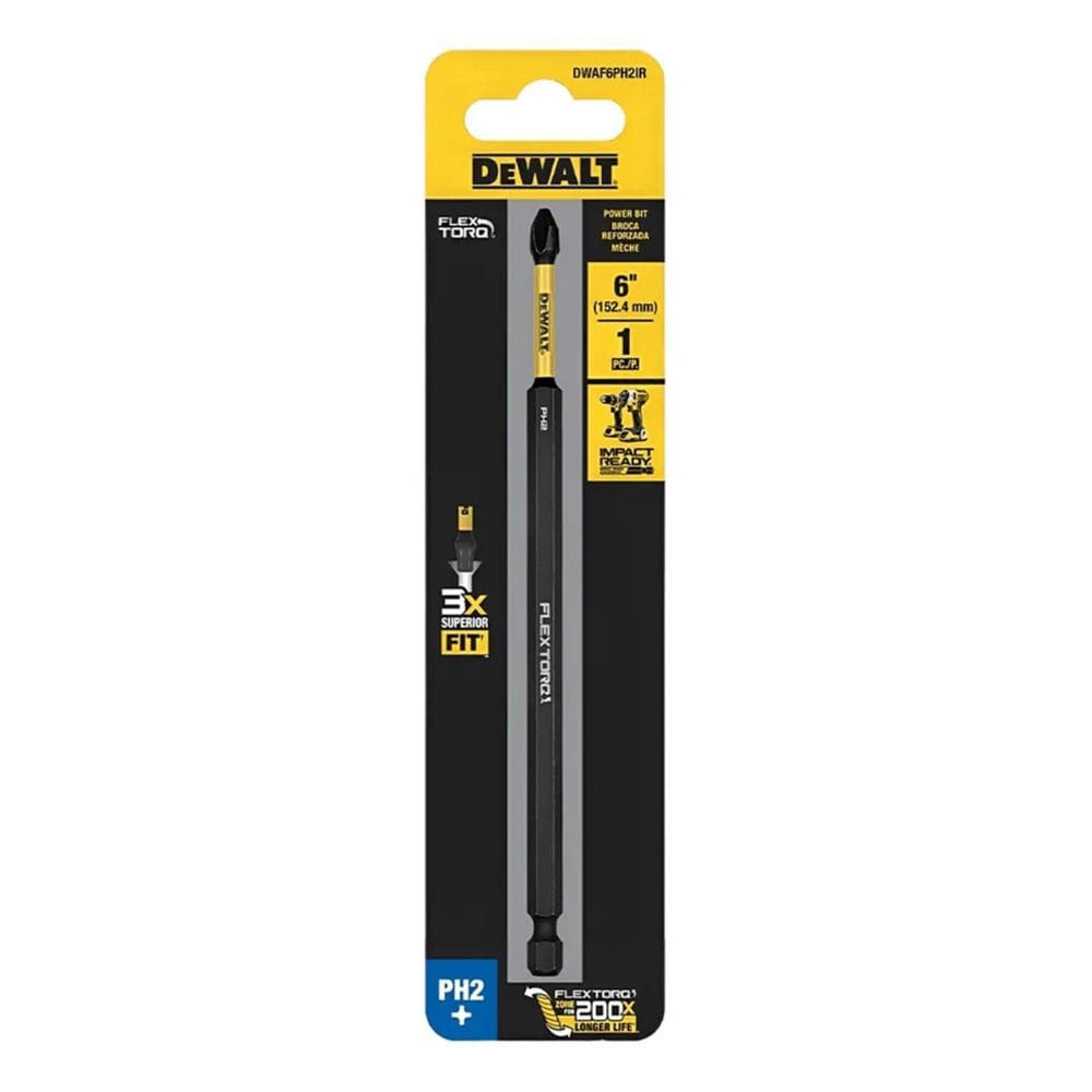 10X Bit Longo Ph2 Dewalt 15Cm - Bits Parafusadeira Ponteira