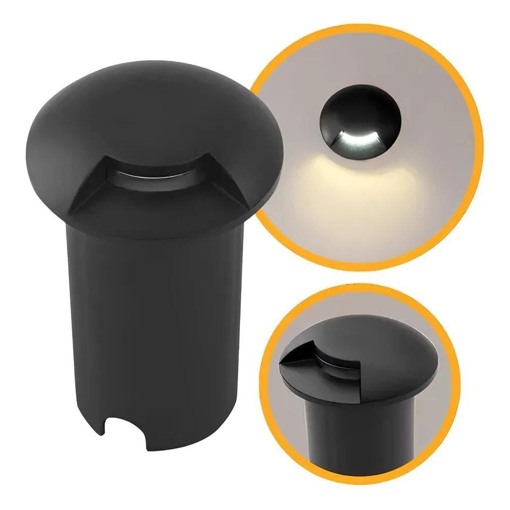 10X Spot Embutido De Solo 1 Facho Led 3000K Redondo Bivolt
