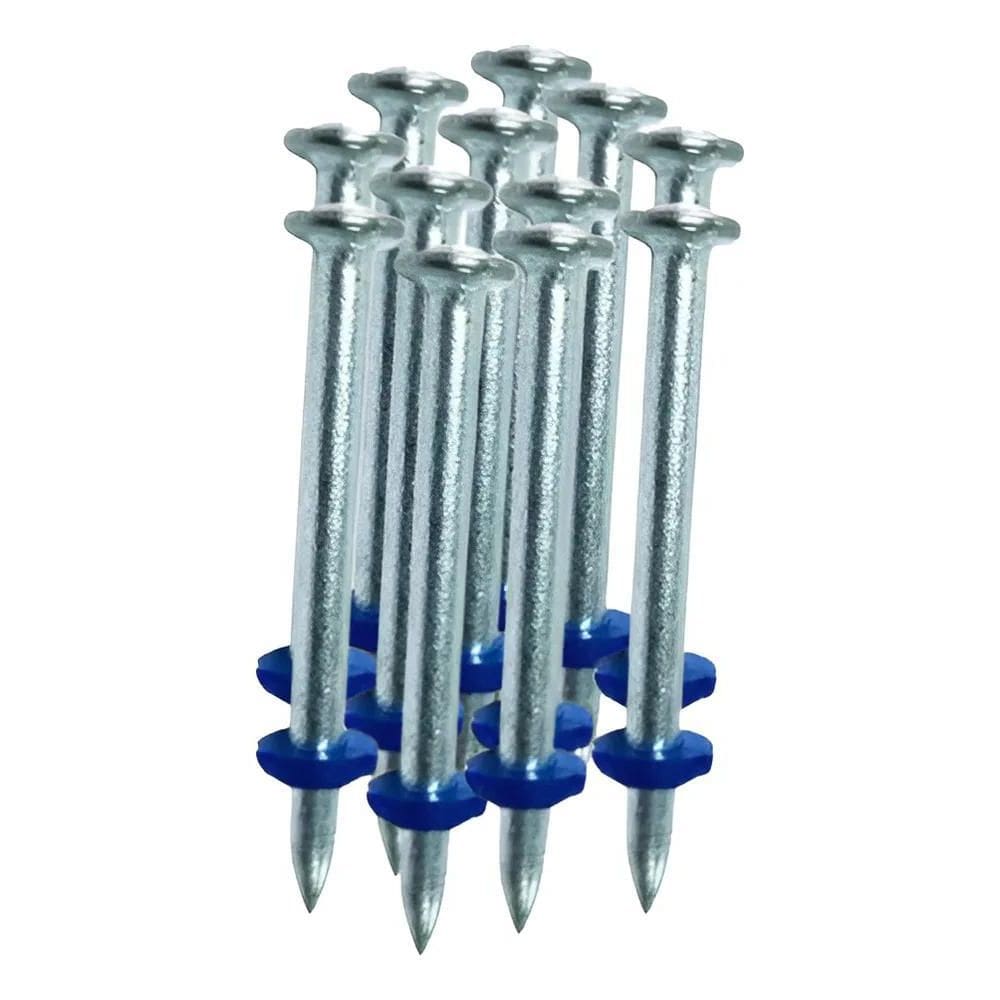 10X Pino Liso Ação Indireta Aço Ancora 1/4X55 Cx/100 Unidad