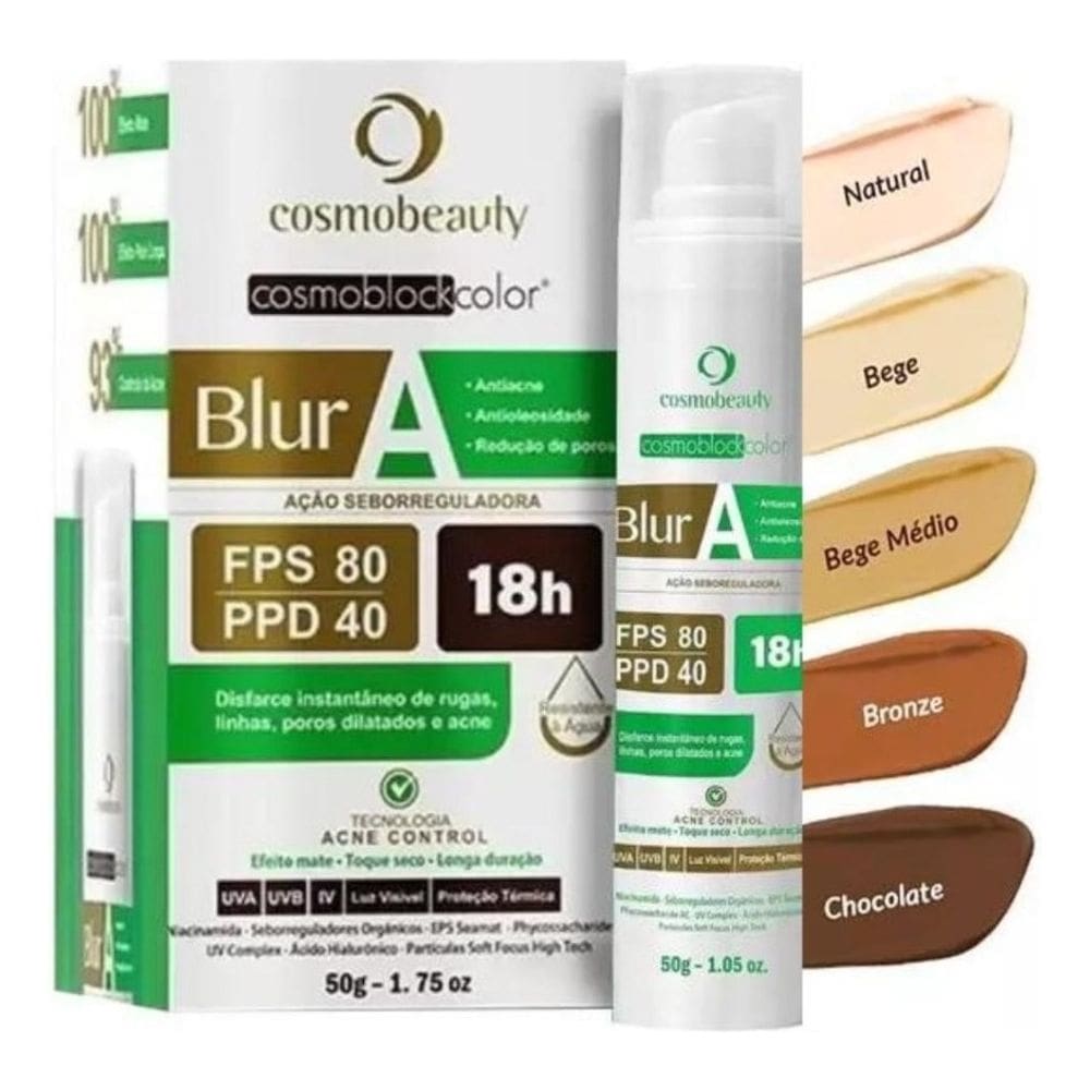 Blur A Bege Antiacne Fps80 Cosmobeauty 50g