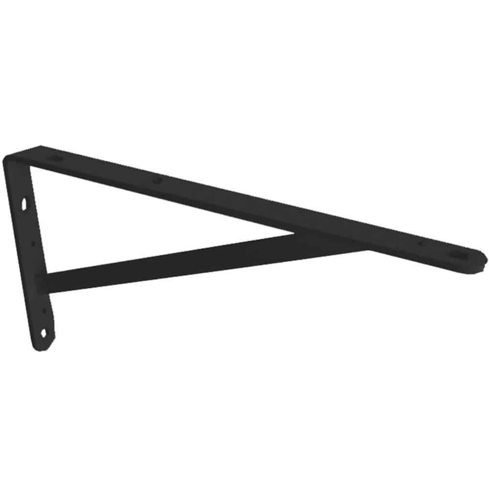 Mão Francesa Reforçada 20 Cm Preta - Mfr-125200-pr - Multivisão