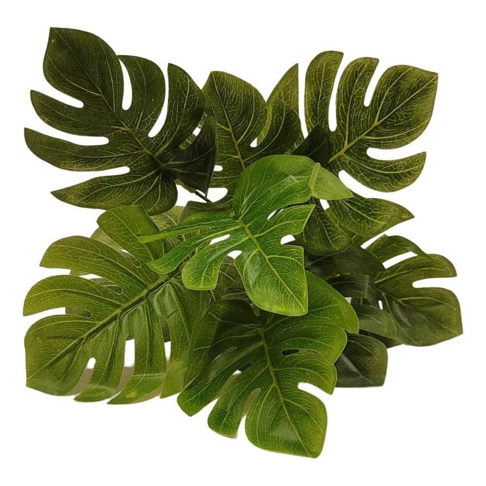 10X Buque De Folhas Artificiais 37Cm X 9 Hastes - Escolha O