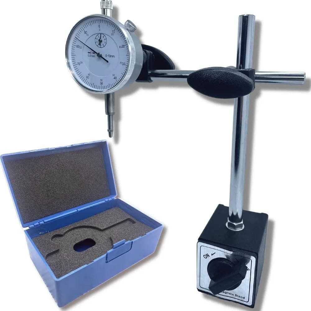 10X Base Magnetica Articulado + Relogio Comparador Profissi