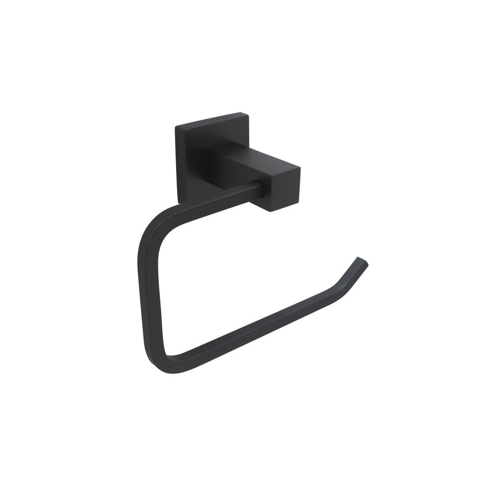 Acessório Banheiro Porta Toalha De Rosto Grafite Preto Fosco