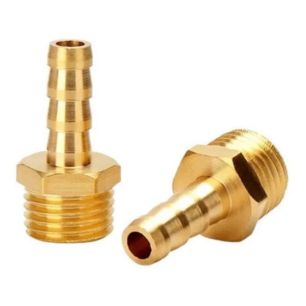 10X 2 Espigão Adaptador Macho Latão Mangueira 1/4 X1/2 Rosc