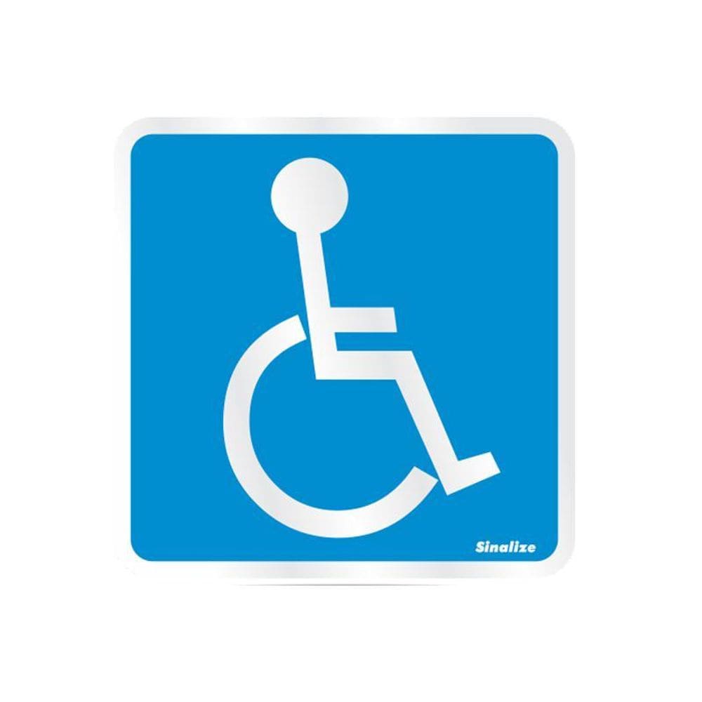 Placa de alumínio acessibilidade 120AM Sinalize