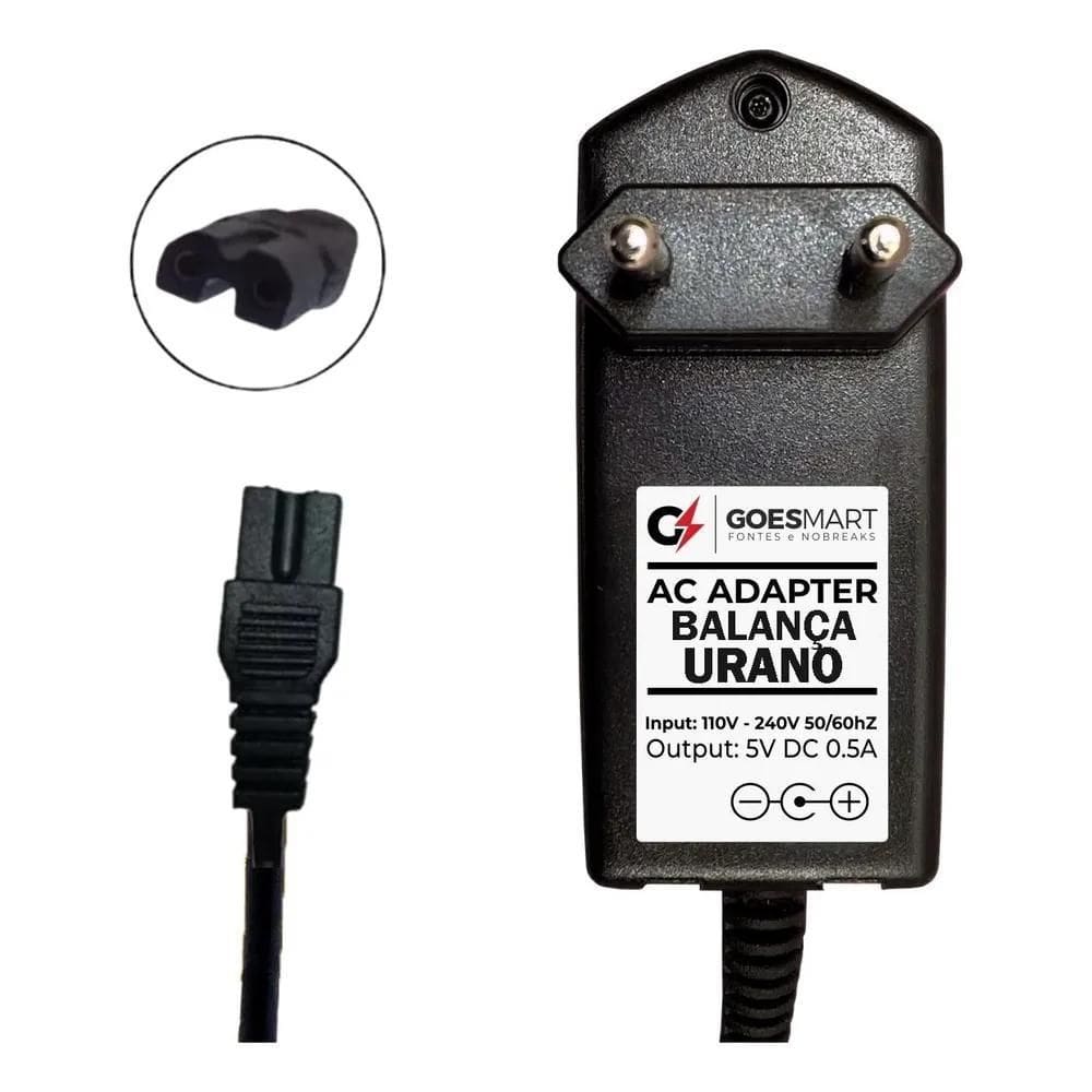10X Fonte Carregador Balança Urano 5V 500Ma Modelo Novo
