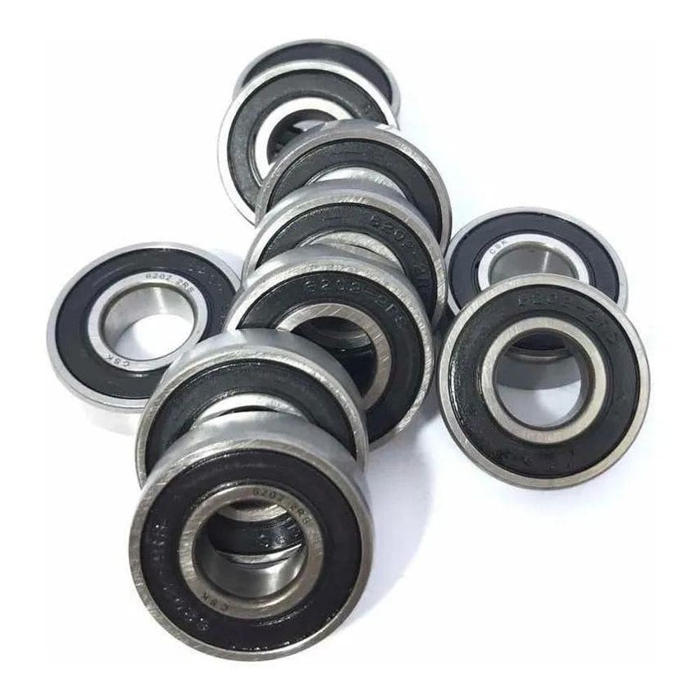 10X Kit 10X Rolamento 6202 2Rs Vedação Integrada Alta Veloc