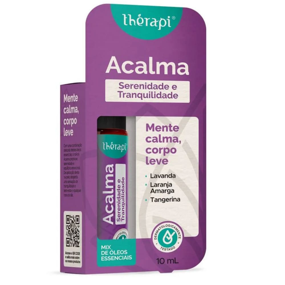 Mix De Óleos Essenciais Acalma Roll-On 10Ml Thérapi  Lavanda
