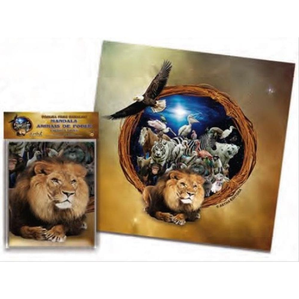 Toalha Para Baralho - Mandala Animais De Poder