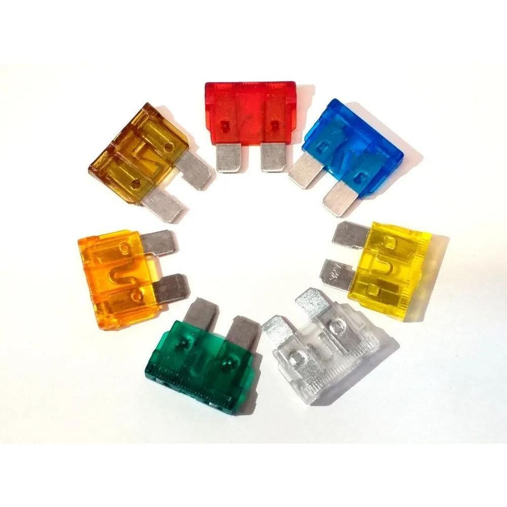 10X Kit 70 Fusíveis Lamina 5 10 15 20 25 30 E 40 Amperes
