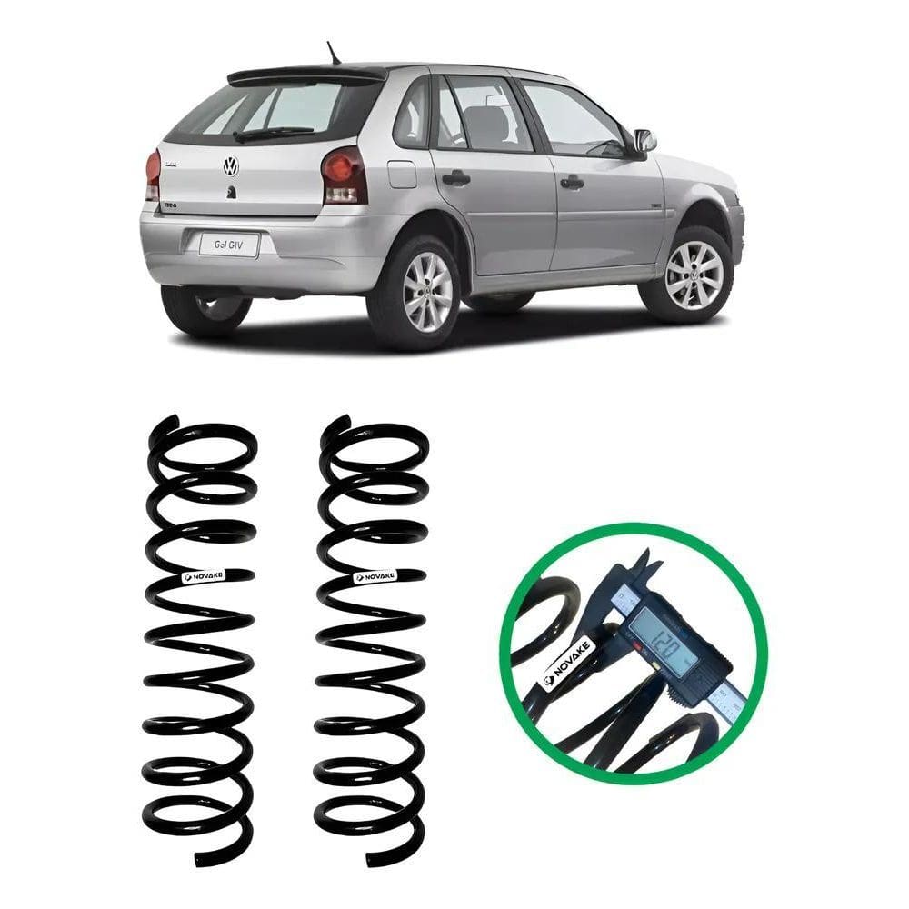 10X Par Molas Traseiras Reforçadas Gnv Gol G4 201
