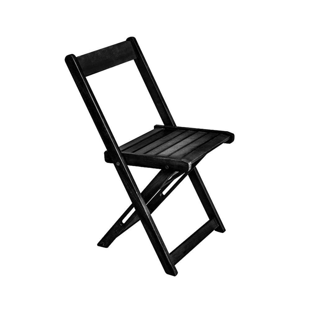 Cadeira Prime De Madeira Encosto Anatômico - Preto