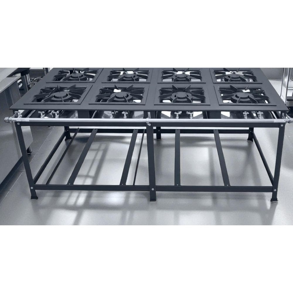 Fogão Industrial 8 Bocas Duplas 30x30 P7 Leona
