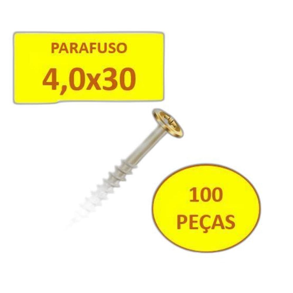Parafuso Flangeado Philips Madeira 4,0X30 Ciser 100Un