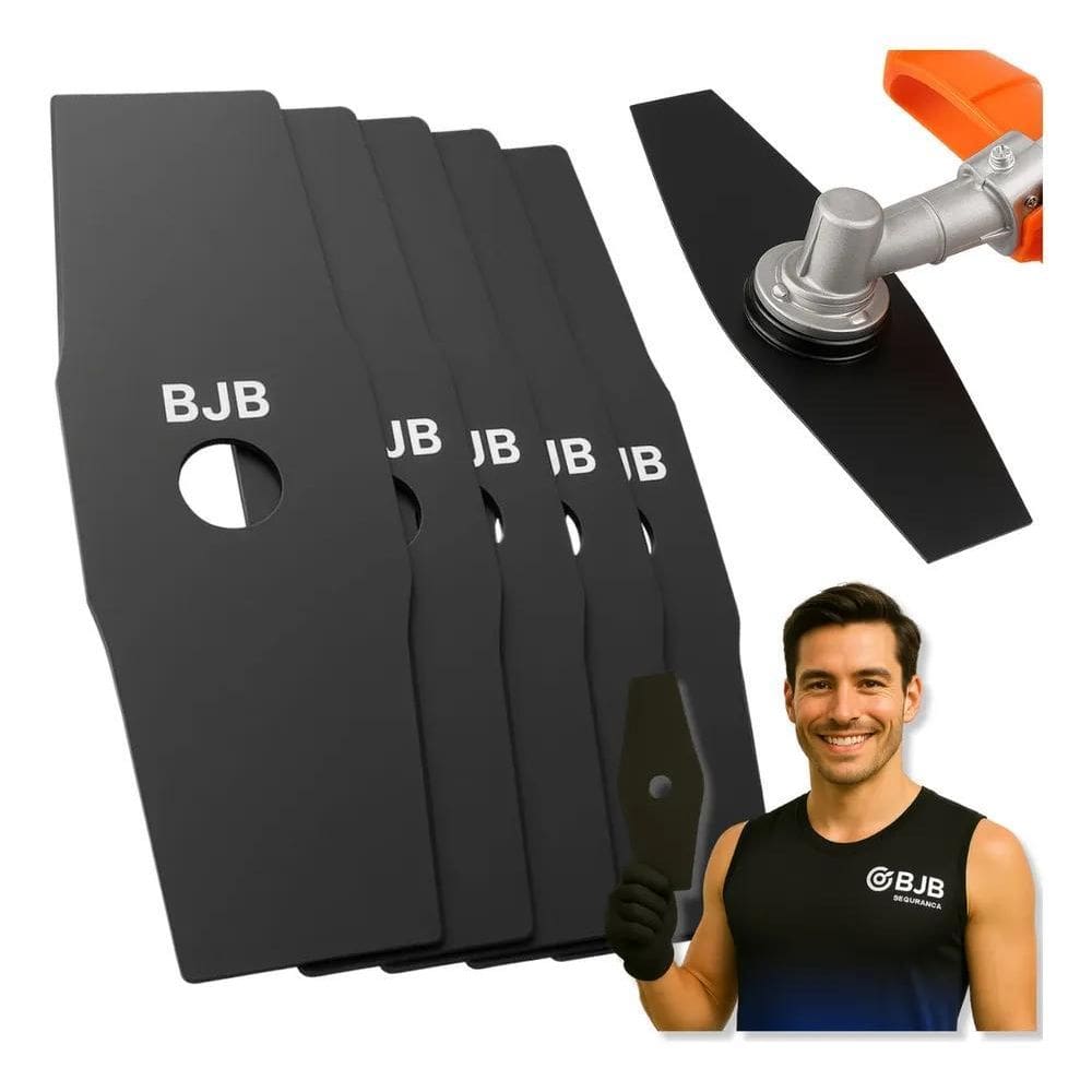 10X Bjb Equipamentos Furo 20Mm Kit 5 Faca Lamina 2 Pontas R