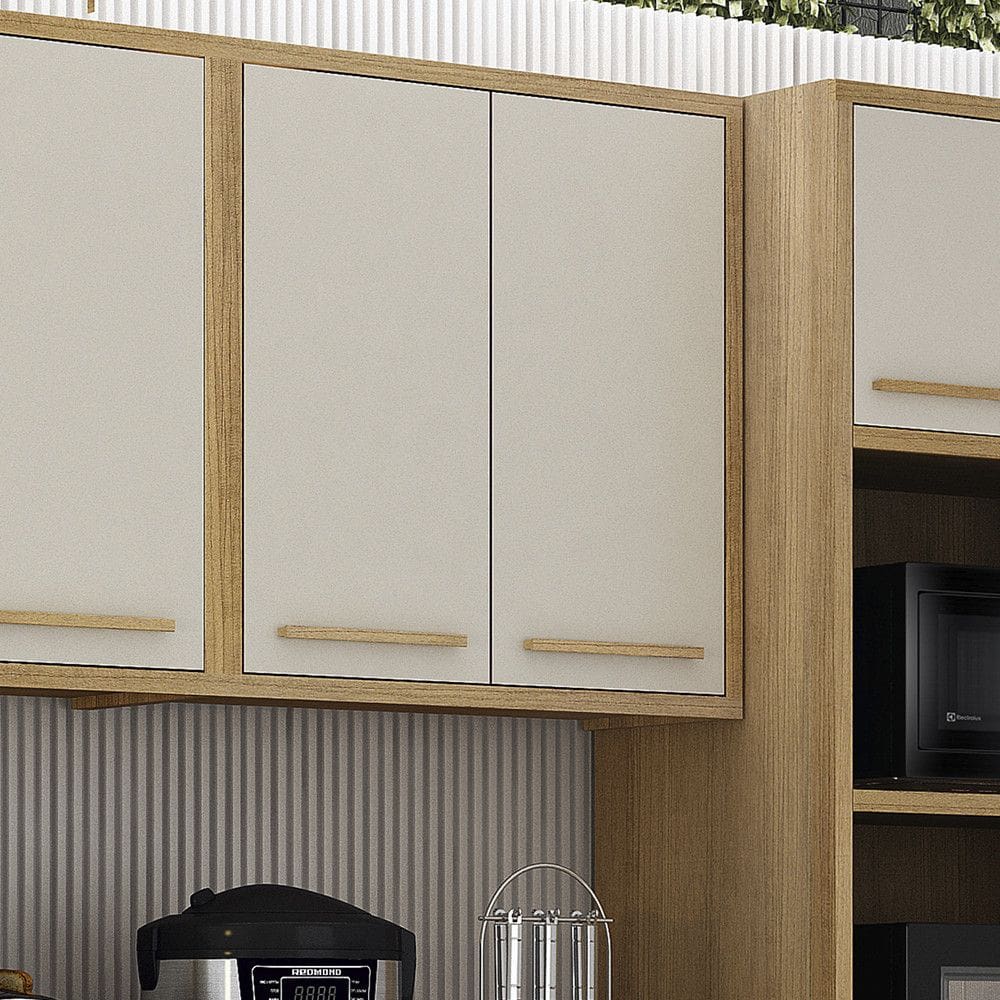 Armário Aéreo para Cozinha 2 Portas 80cm Torino Valdemóveis