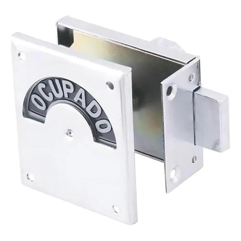 10X Fechadura Banheiro Livre / Ocupado Soprano Cromada