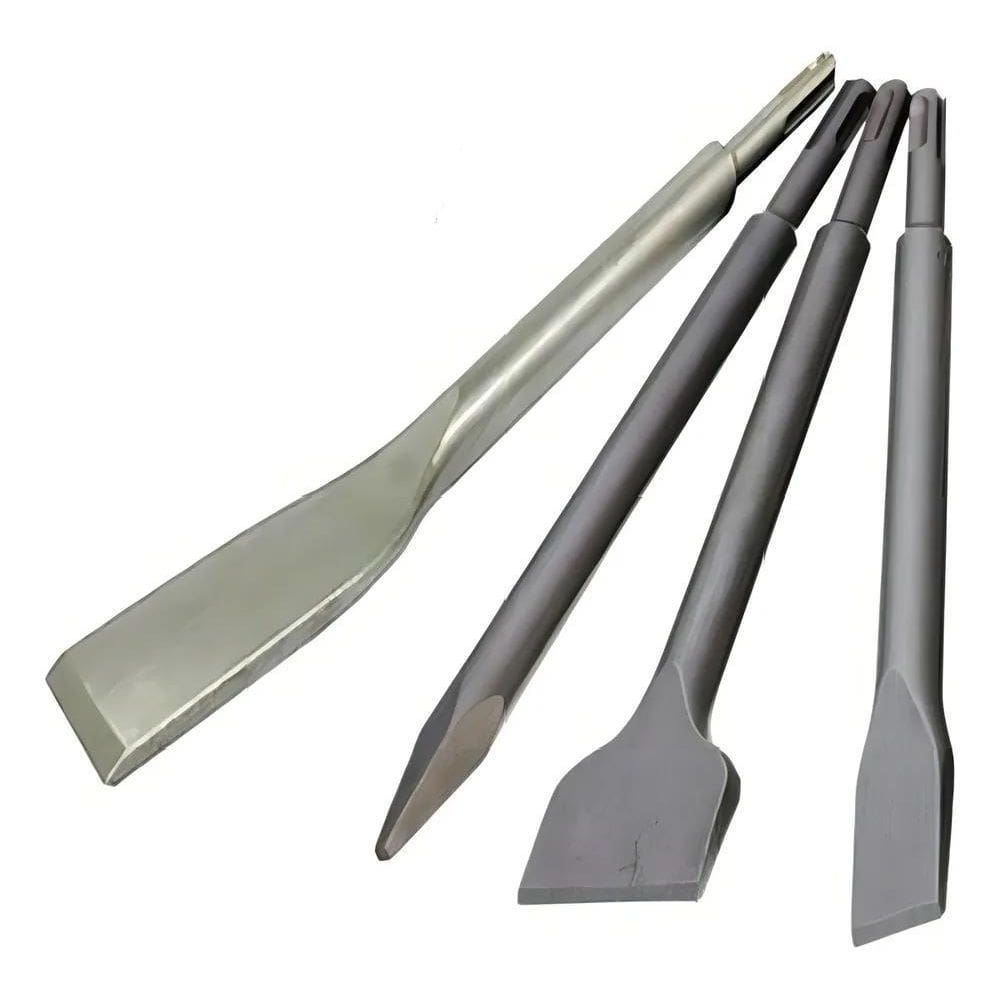 10X Kit 4 Peças Ponteira E Talhadeiras Para Martelete Sds P