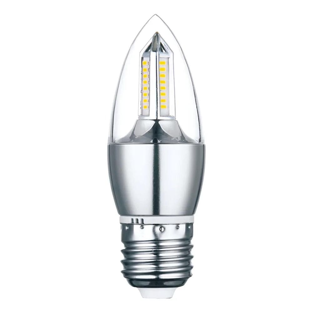 10X Lâmpada Vela Led 4W E27 Branco Quente Branco Frio P Lus