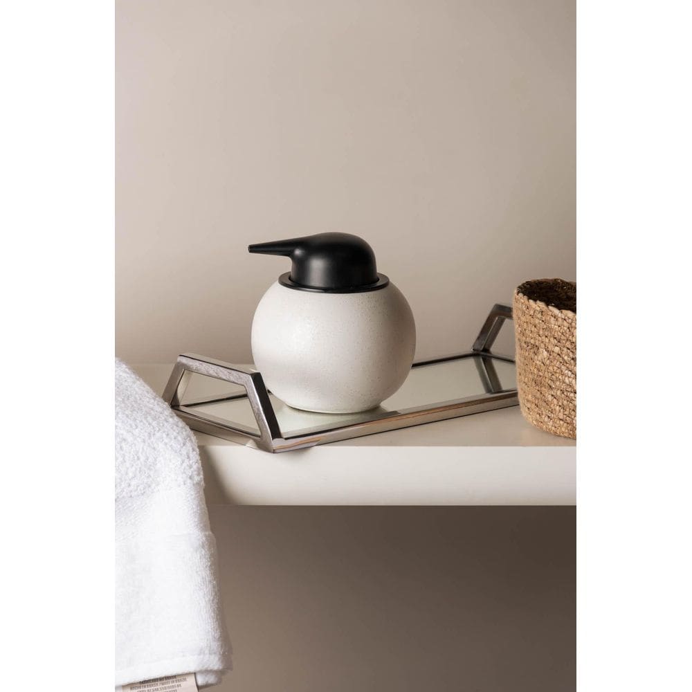 Porta Sabonete Liquido Ceramica Granada 400Ml Banheiro Pia